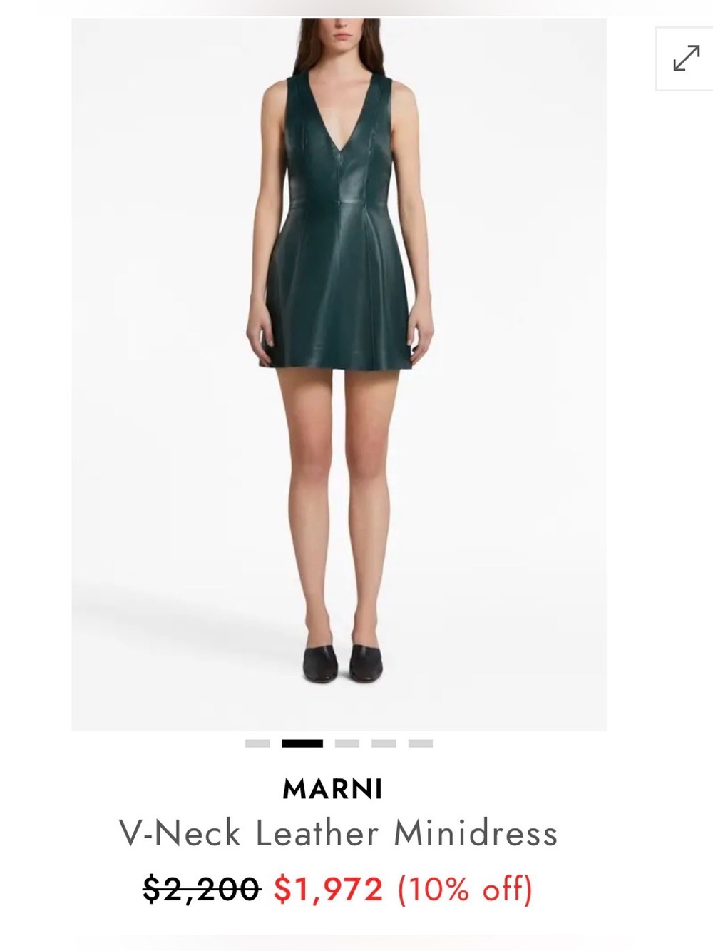 NWT MARNI LEATHER DRESS